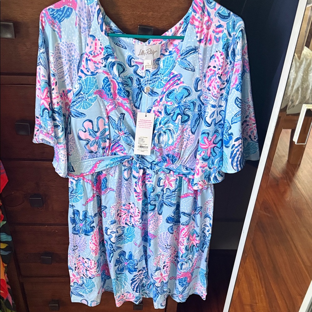 Lilly Pulitzer Vibrant Blue and Pink Romper!